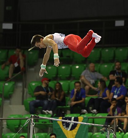 2019-06-27 1st FIG Artistic Gymnastics JWCH Men's All-around competition Subdivision 4 Horizontal bar (Martin Rulsch) 231