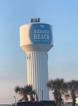 The Atlantic Beach water tower