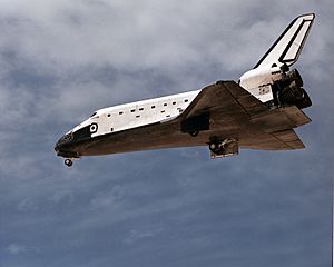 Atlantis is landing after STS-30 mission