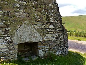 Broch Dun Dornaigil's door lintel