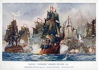 Charles Edward Dixon HMS Formidable 1777 Admiral Rodney