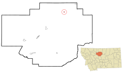 Location of Big Sandy, Montana