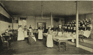 Class in Domestic Science, Robinson Seminary (The New England Magazine, 1894)