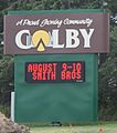 Colby Wisconsin Welcome Sign