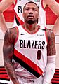 Damian Lillard against the Cleveland Cavaliers (cropped)