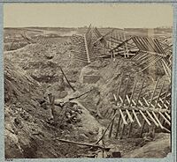 Dead Confederates in the trenches of Fort Mahone, April 3, 1865 LCCN2012647831