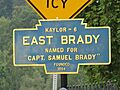 East Brady, PA Keystone Marker
