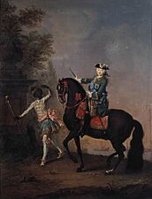 Elizaveta with Black Servant by Grooth (1743, Tretyakov gallery)