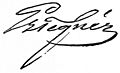 Esaias tegnér signature