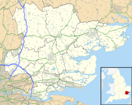 Map showing the location of Stour Wood