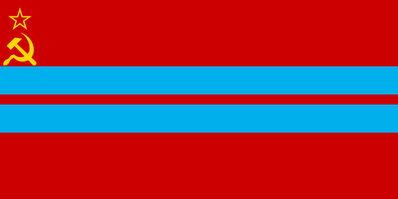 Flag of the Turkmen Soviet Socialist Republic (1973–1991); Flag of Turkmenistan (1991–1992)