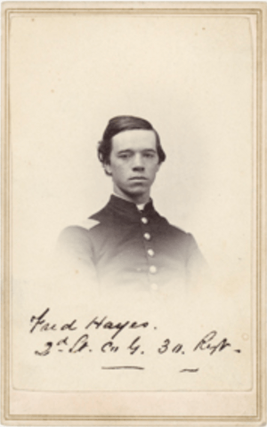 Frederick Hayes Civil War Union Officer from 30th Maine
