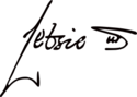 Letsie III's signature