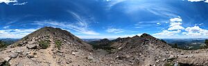 Humphreys peak summit trail panorama