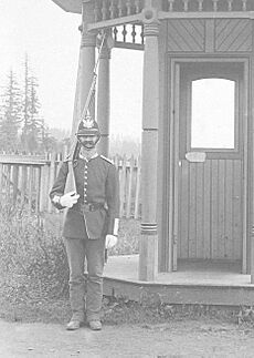 Infantry Soldier on Sentry Duty at Vancouver Barracks (9092338631)