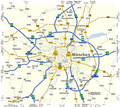 Karte Fernstraßen München