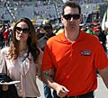 Kyle Busch and Samantha 2 (cropped)