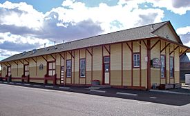 Former railroad station in downtown Lebanon