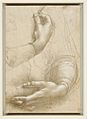 Leonardo da Vinci - RCIN 912558, A study of a woman's hands c.1490
