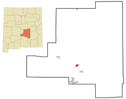 Location of Capitan, New Mexico