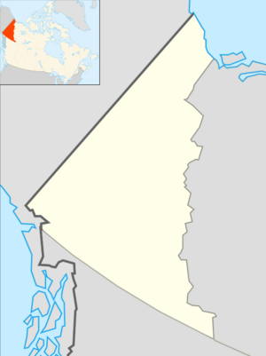 Map showing the location of Yukon Plateau