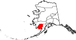 State map highlighting Dillingham Census Area