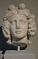 Marble head of Dionysus, from the Gymnasium of Salamis, 2nd century AD, Cyprus Museum, Nicosia, Cyprus (22309811890)