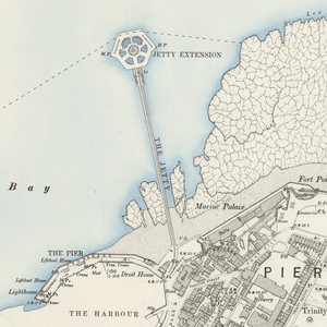 Margate jetty circa 1892 map
