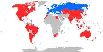 Member countries of the International Skating Union