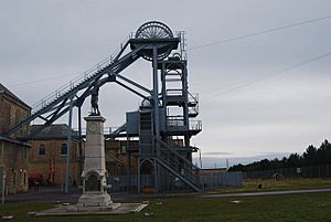 Memorial and pit head, Woodhorn - geograph.org.uk - 1163920