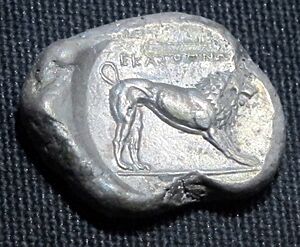 Moneta di hekatomnos, 392-377 ac.