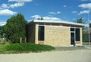 The New Raymer Post Office in the Town of Raymer, Colorado