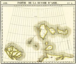New Siberian Islands ca.1820-th map