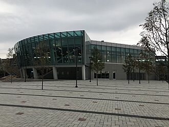 New WTC Harrison PATH Station in August 2019