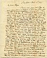 Noah Webster letter to Eliza Webster on abolitionism 1837