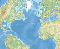 Wreck of the Titanic is located in North Atlantic