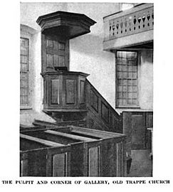 Old Trappe Church Interior 1919