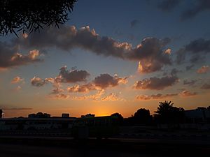 Orange Sky in Ajman