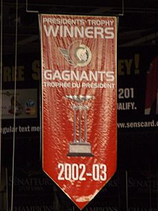 Ottawa Senators Presidents Trophy Banner