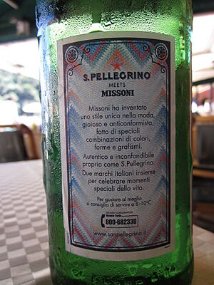 Pellegrino Missoni label design