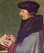 Portrait of Erasmus of Rotterdam by Hans Holbein d. J. in Kunstmuseum Basel