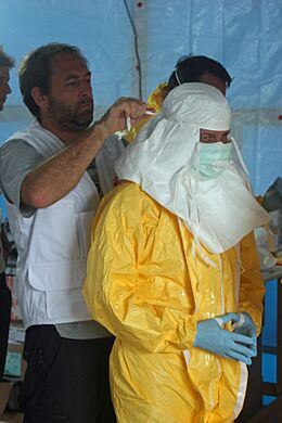 Preparing to enter Ebola treatment unit