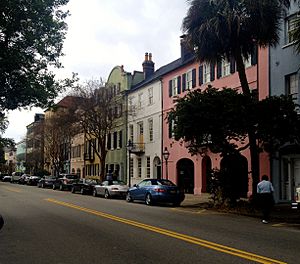 Rainbow Row Charleston