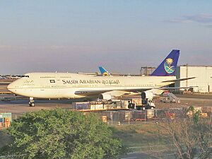 Saudi Arabian Government Boeing 747-3G1 HZ-HM1A at JFK Airport