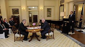 Scott Morrison swearing in 2014