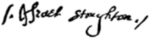 Signature of Israel Stoughton (c. 1603 – 1644).png