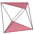 Skew polygon in triangular antiprism