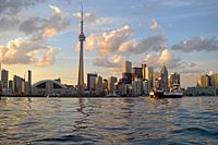 Skyline of Toronto viewed from Harbour
