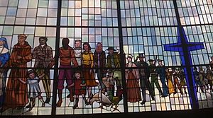 Stained glass window Christ Church Lambeth