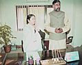 Sushree Mamata Banerjee assumes the charge of the Minister for Coal and Mines in New Delhi on January 9, 2004